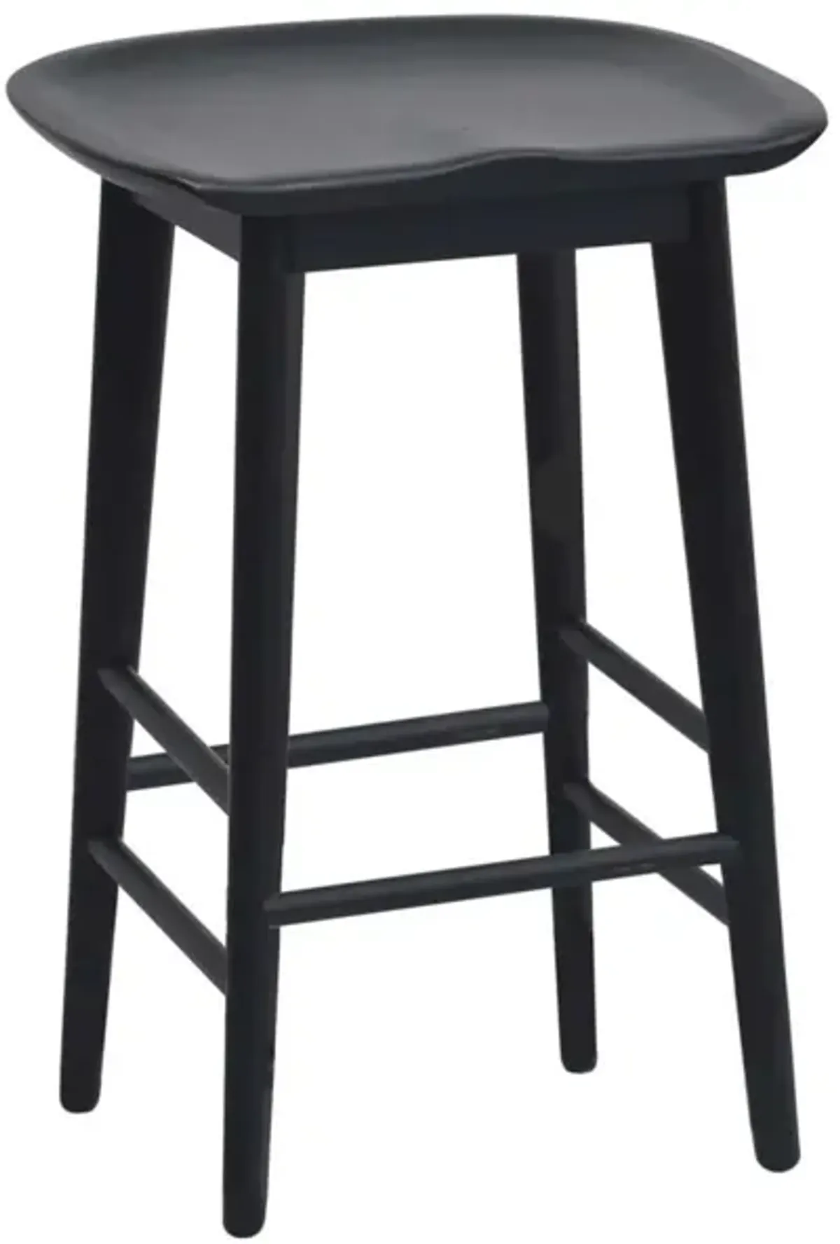 Steve Silver Hilton 24 Inch Backless Counter-Height Stool Black