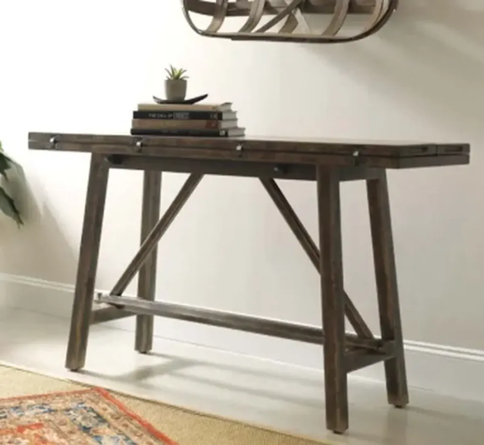 Hammary Tamarack Flip Top Sofa Table