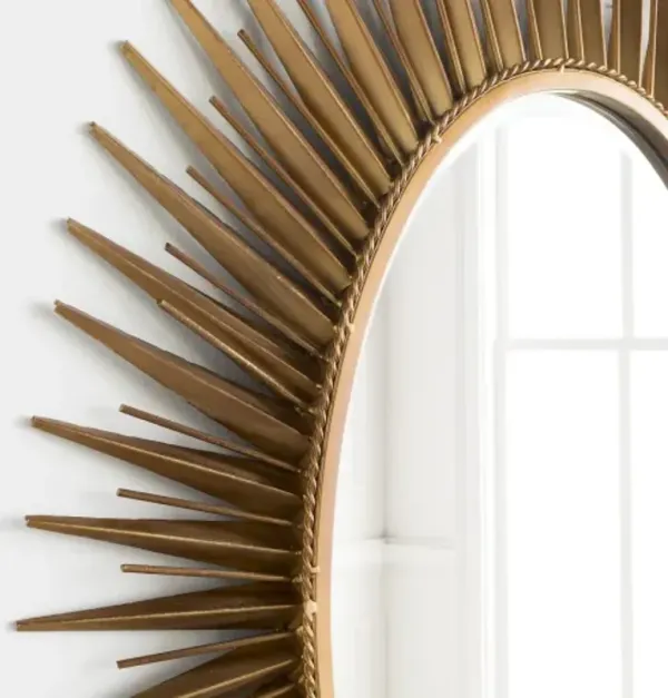 Surya Nihal Gold Starburst Mirror