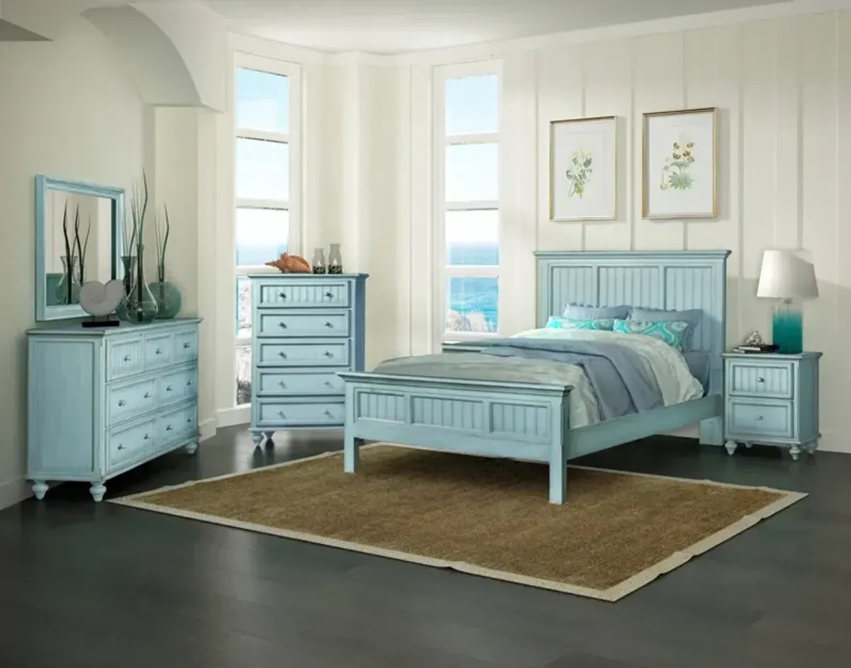 Seawinds Monaco King Bed Bleu Finish