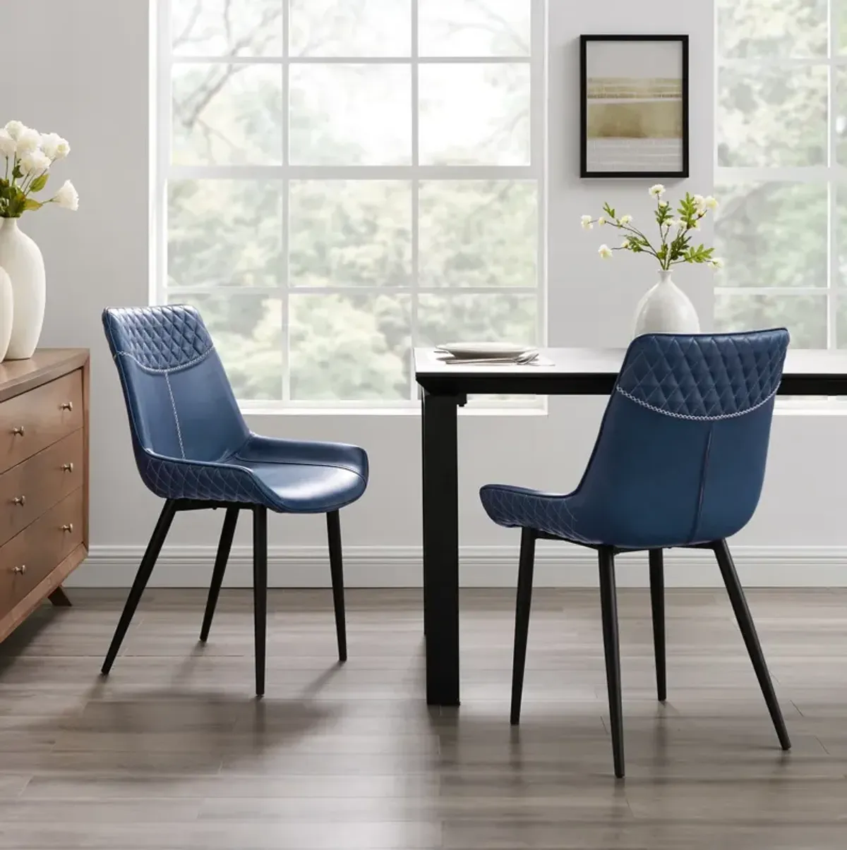 Linon Edler Blue Dining Chair