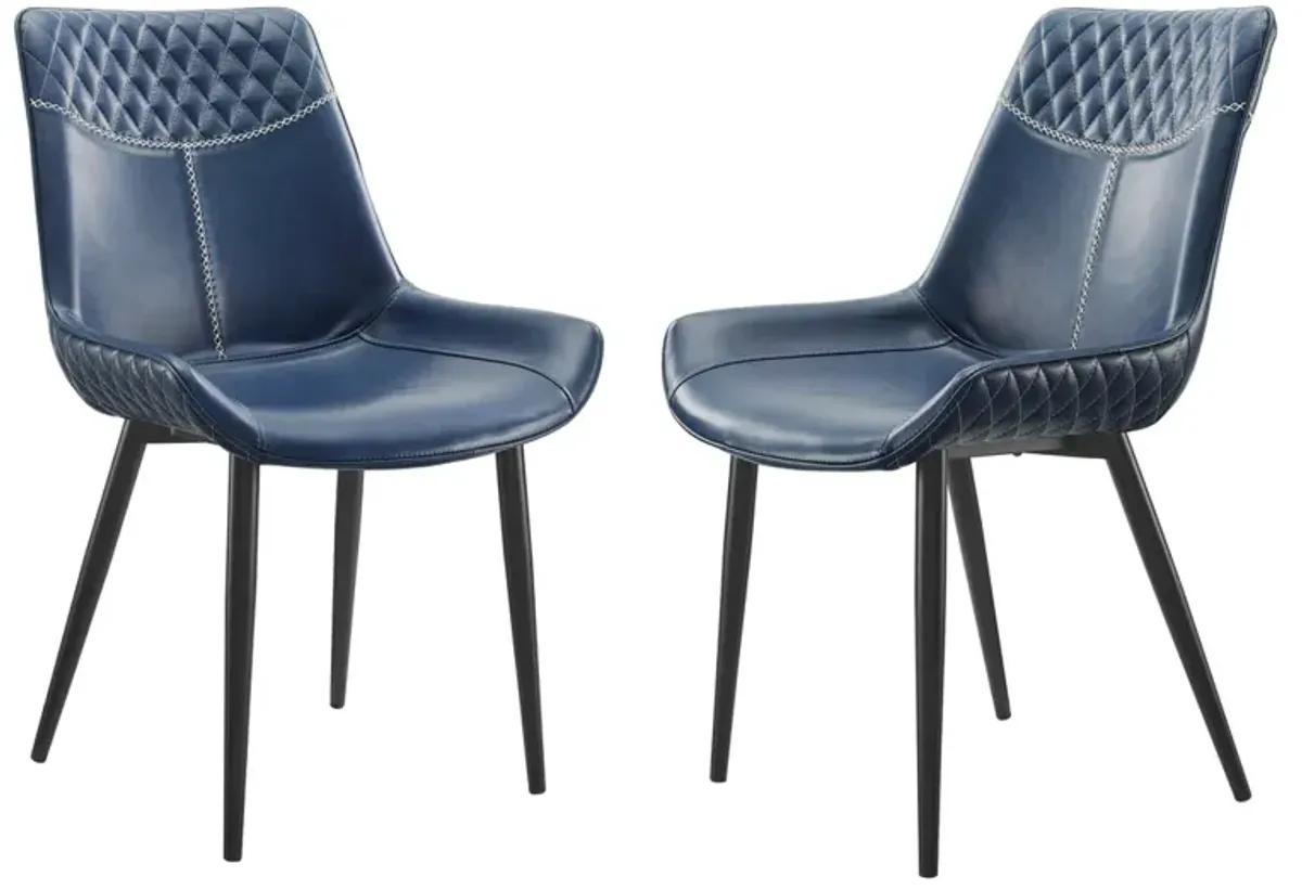 Linon Edler Blue Dining Chair