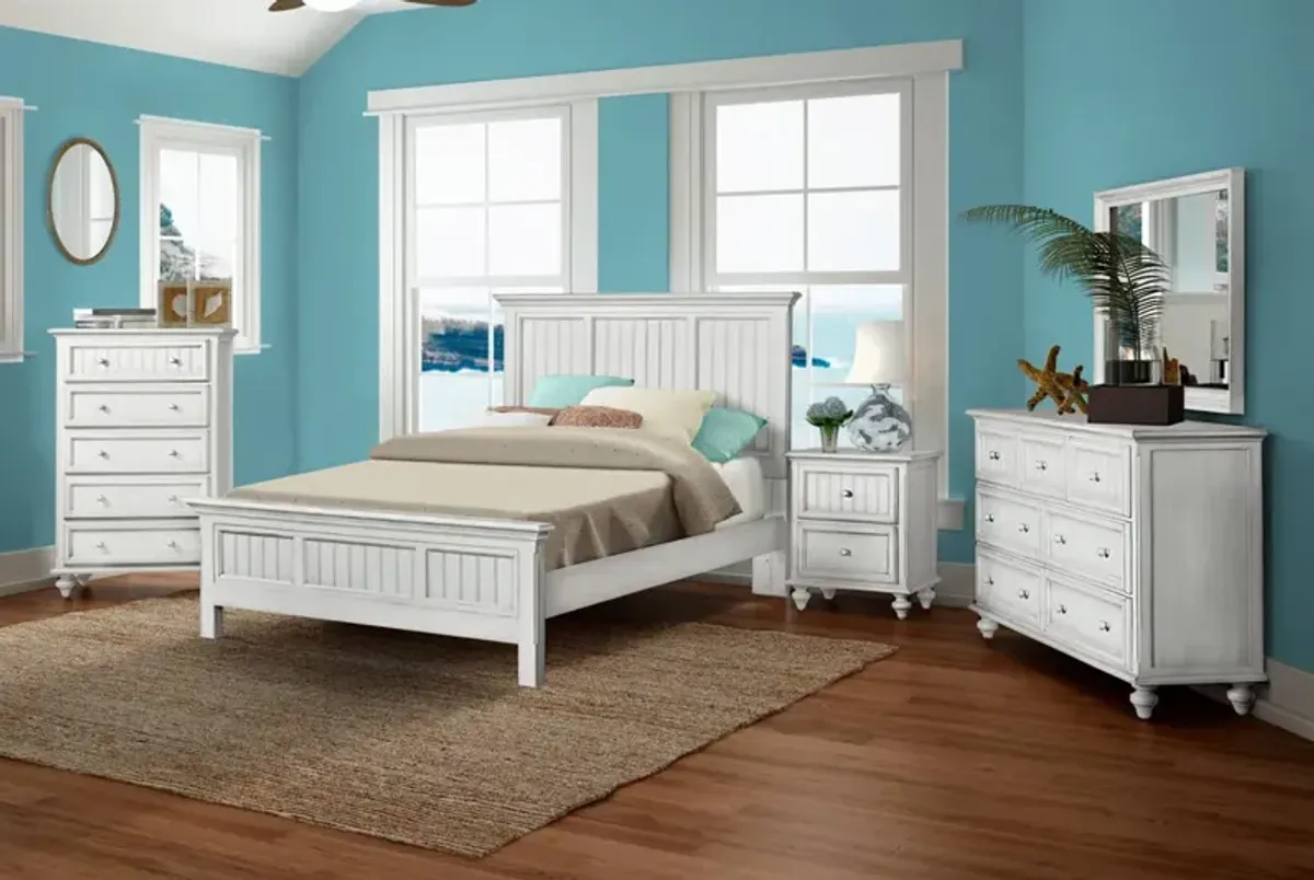 Seawinds Monaco Queen Bed Blanc Finish