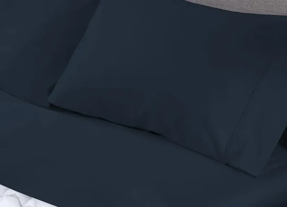 Bedgear Queen Navy Blue Basic Sheet Set