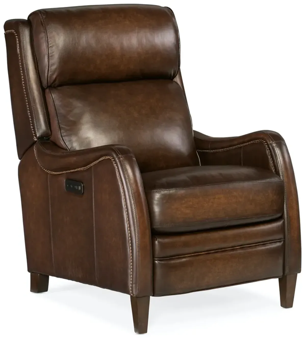 Hooker Furniture Stark Brindisi San Marco Leather Power Recliner Chair with Power Headrest