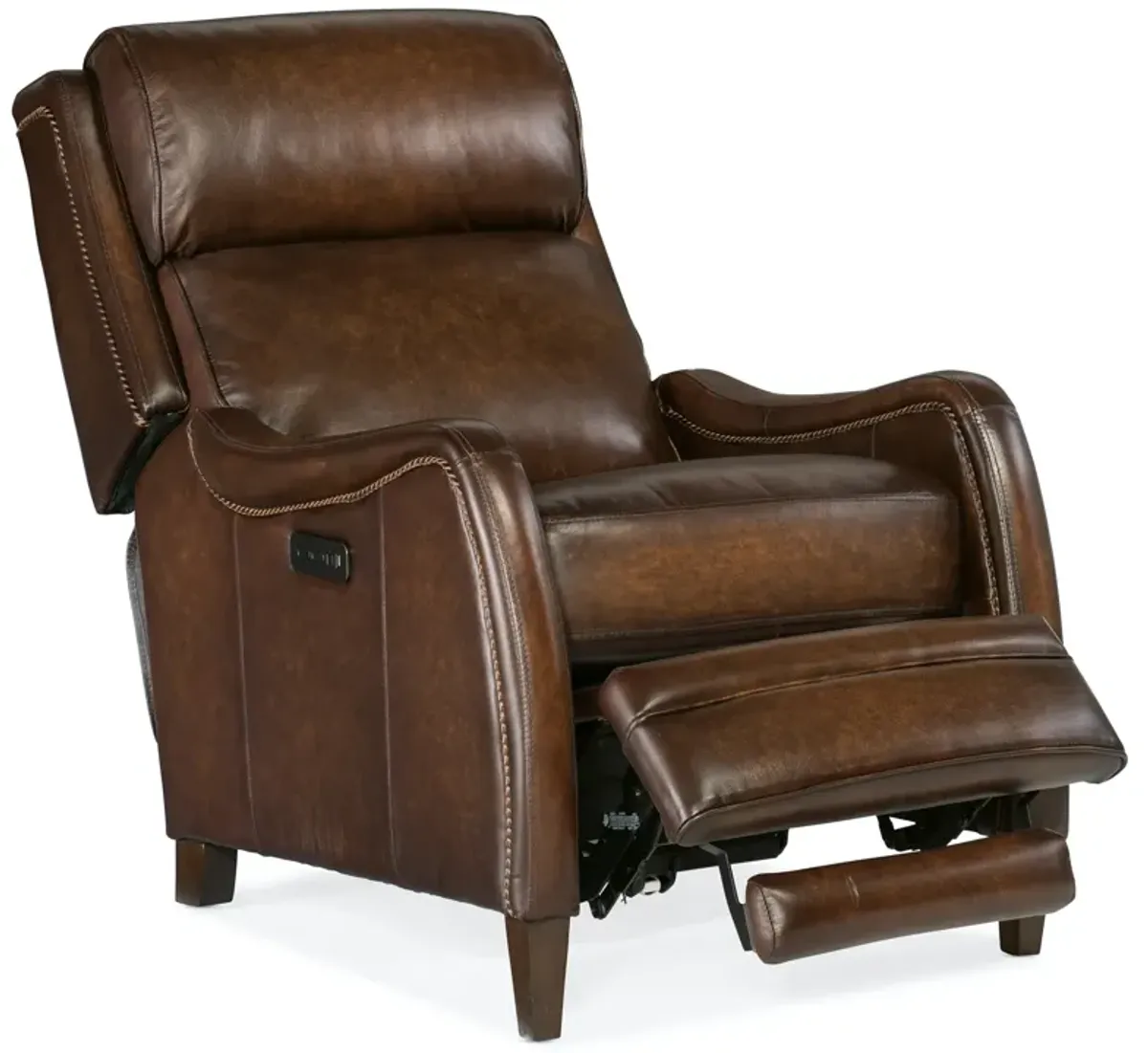 Hooker Furniture Stark Brindisi San Marco Leather Power Recliner Chair with Power Headrest