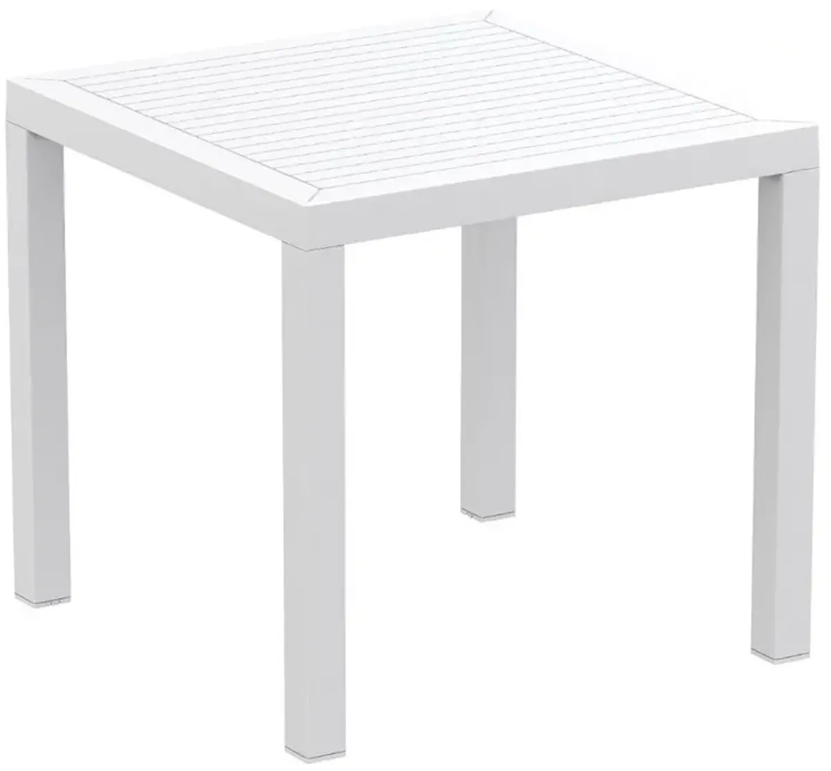 Compamia Air Square Dining Set with 4 Chairs White