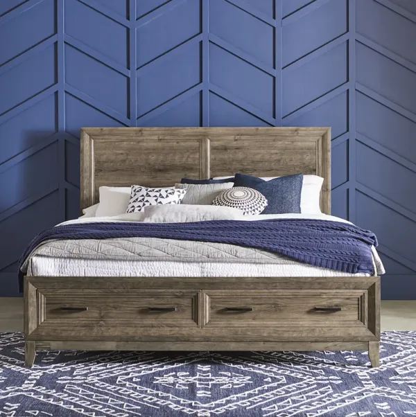 Liberty Furniture Complete King Bedroom Set Storage Bed, Dresser, Mirror, Chest & Nightstand Ridgecrest