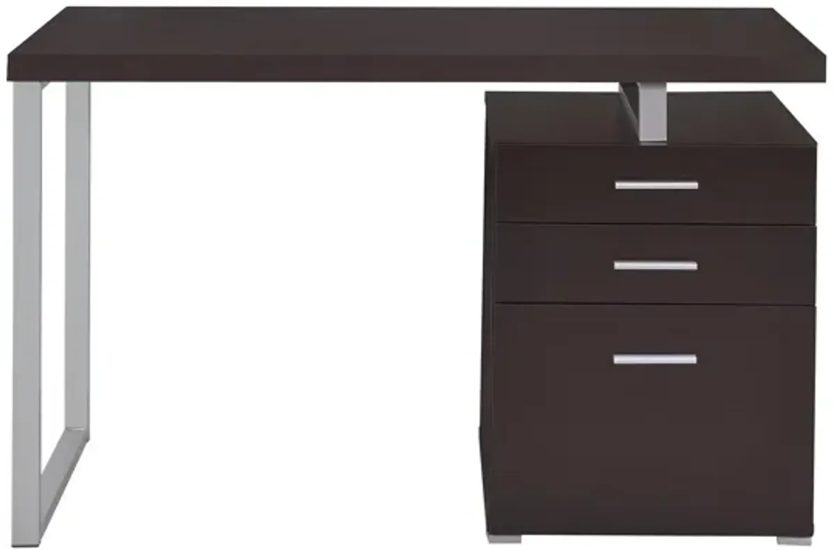 Coaster Brennan 47 Inch 3-Drawer Office Computer Desk Cappuccino