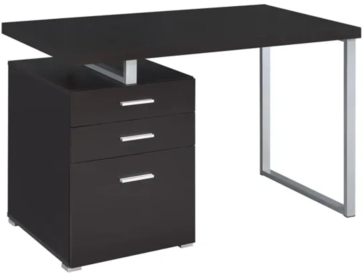 Coaster Brennan 47 Inch 3-Drawer Office Computer Desk Cappuccino