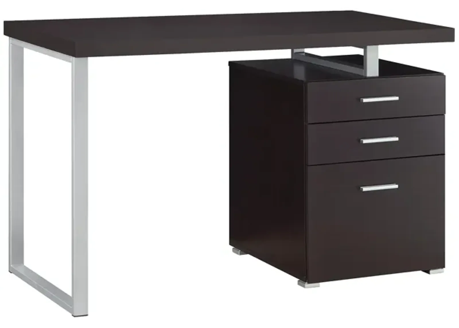 Coaster Brennan 47 Inch 3-Drawer Office Computer Desk Cappuccino