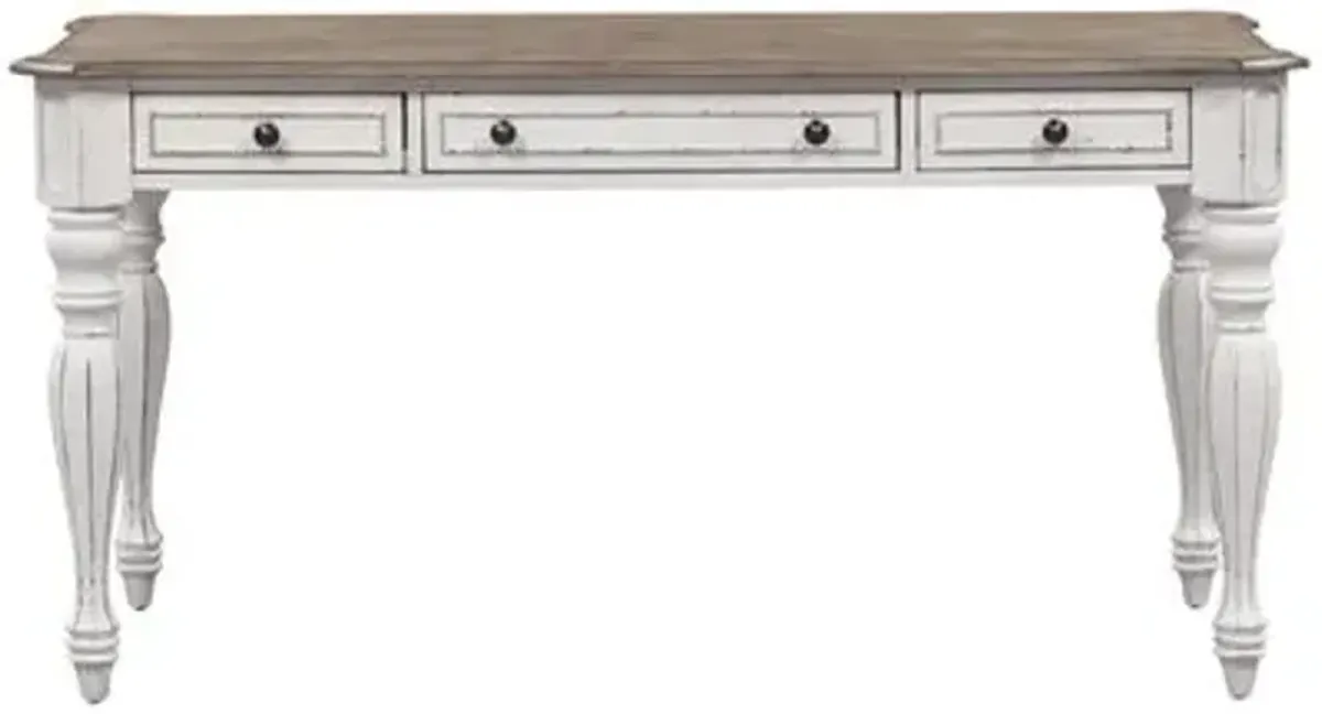 Liberty Furniture Magnolia Manor Antique White Writing Desk