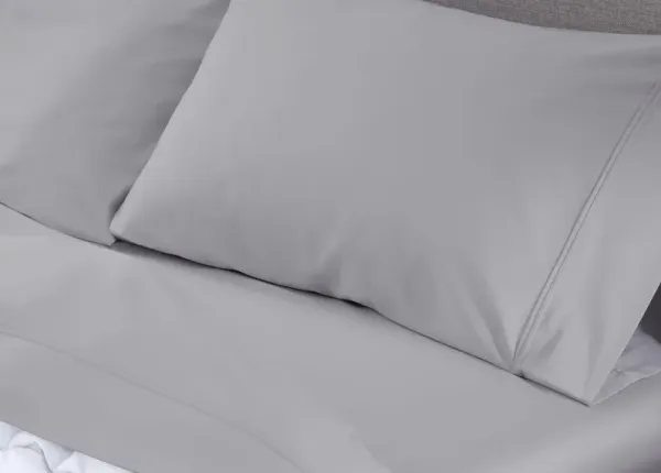 Bedgear Split King Light Grey Hyper Cotton Sheet Set