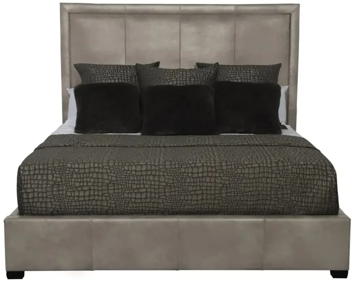 Bernhardt Morgan Leather Panel Bed King