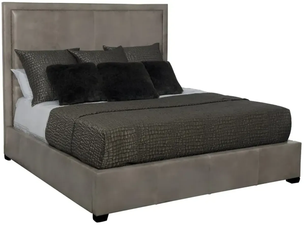 Bernhardt Morgan Leather Panel Bed King