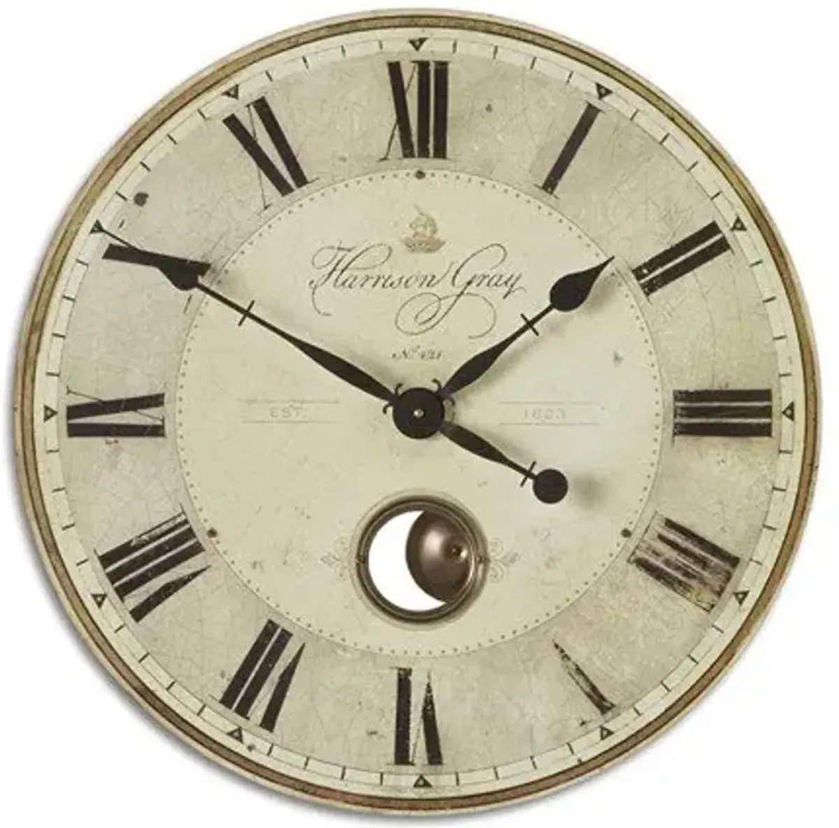 Uttermost Harrison Gray 23 Inch Clock