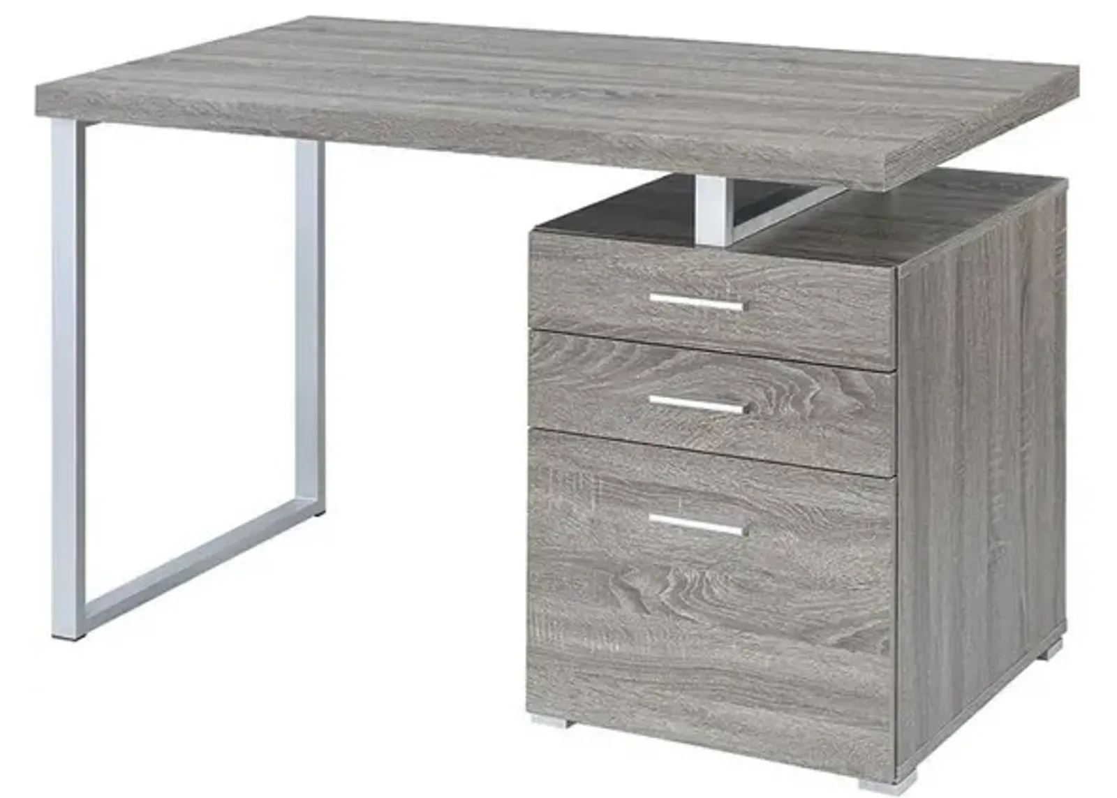 BRENNAN OFFICE DESK WEATHERED GREY