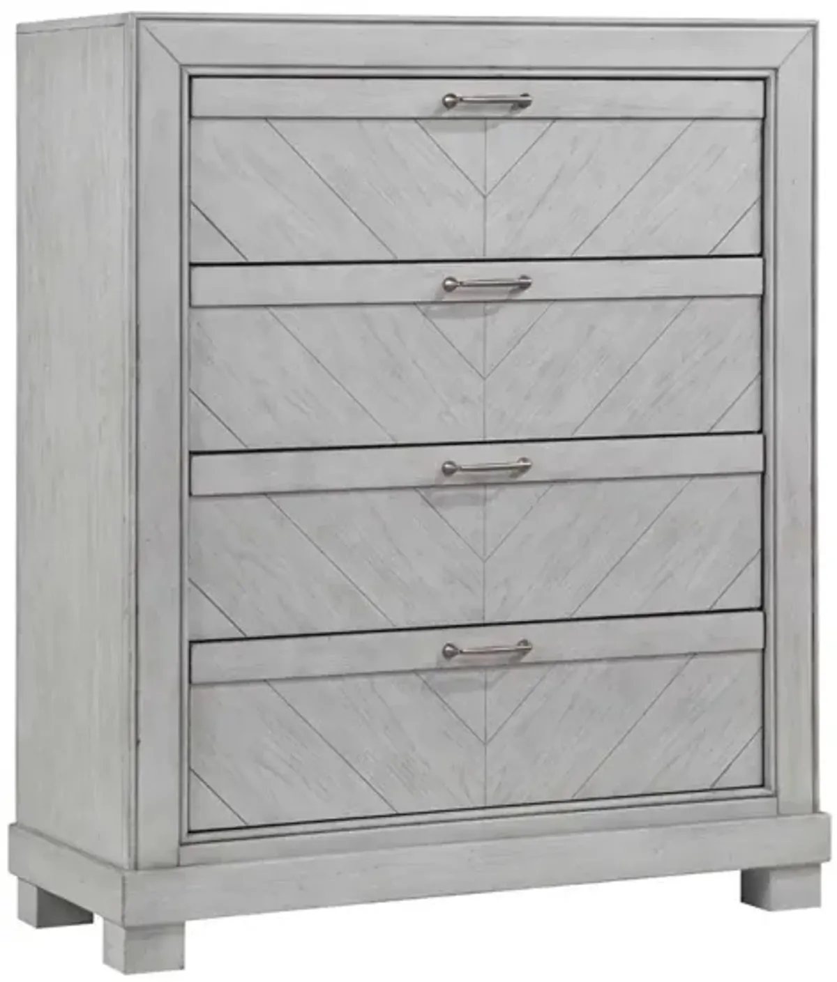 Steve Silver Montana 4-Drawer Chest In Neutral Matte Gray