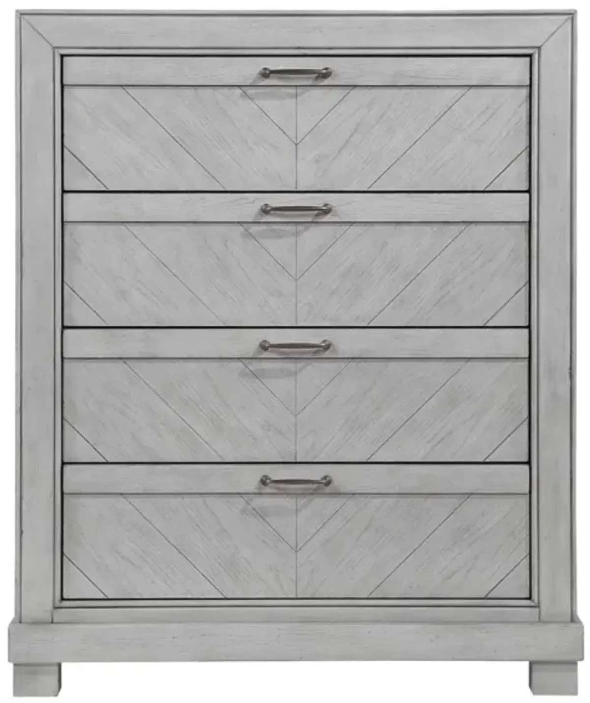 Steve Silver Montana 4-Drawer Chest In Neutral Matte Gray