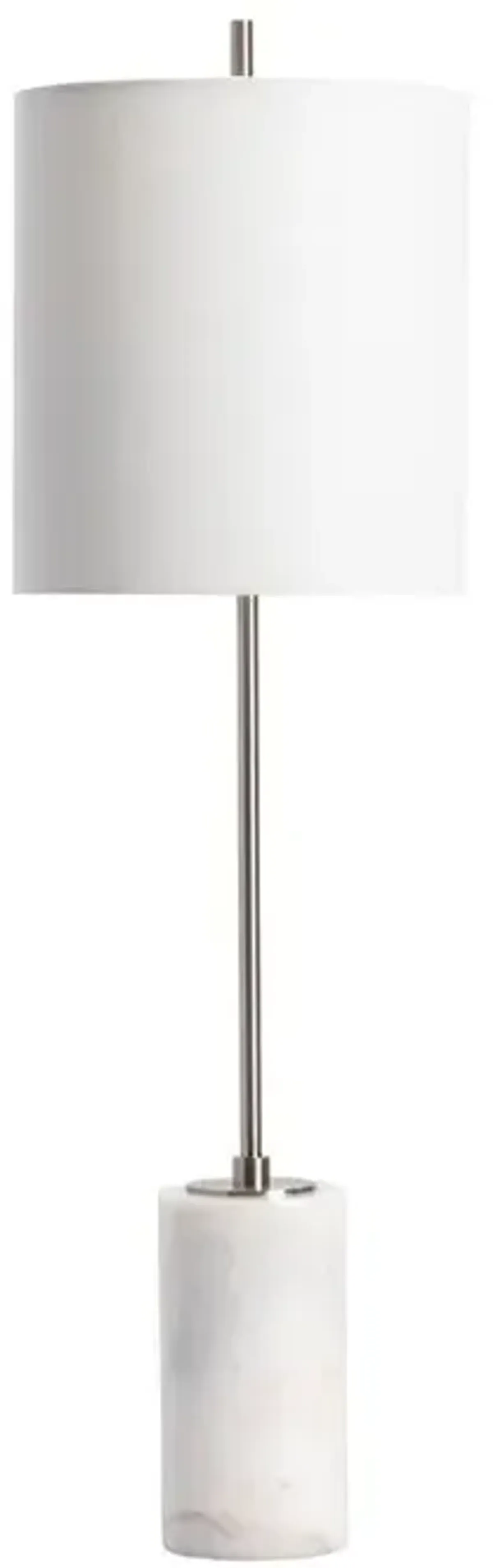 Crestview Jenna Natural White Table Lamp