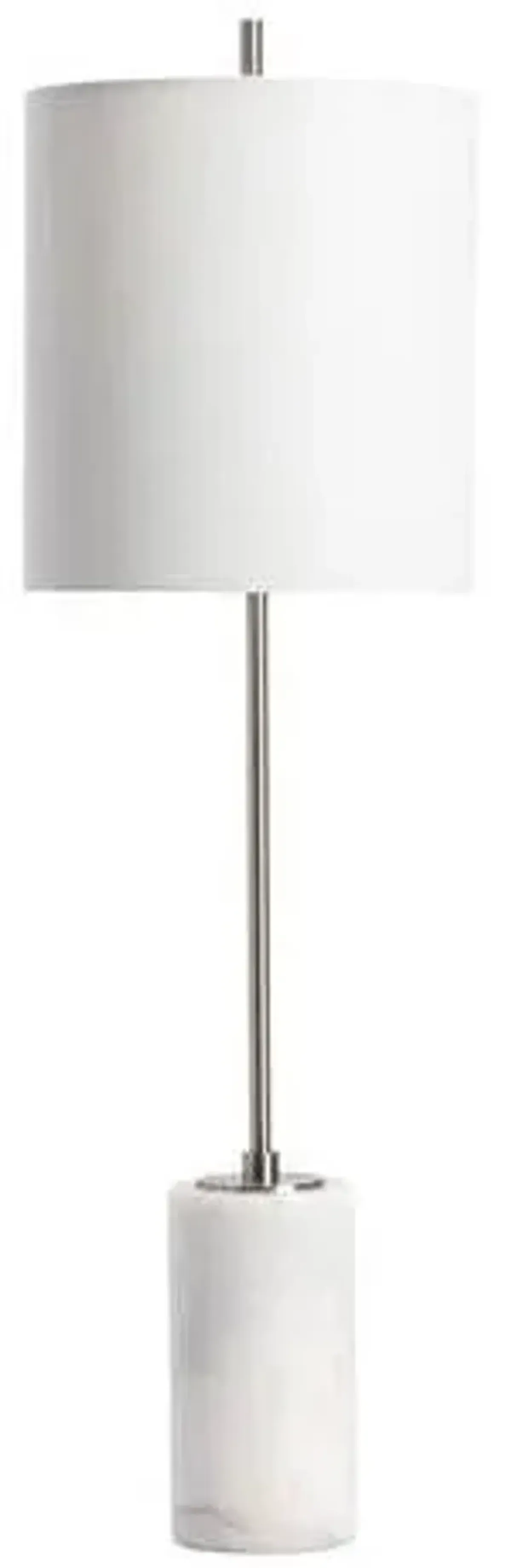 Crestview Jenna Natural White Table Lamp