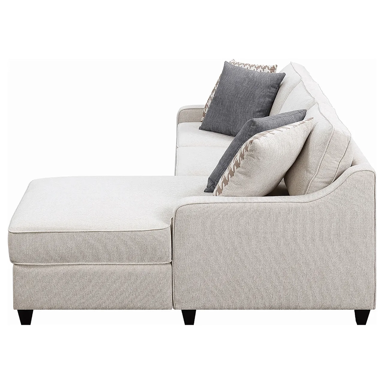 MCLOUGHLIN SECTIONAL CREAM ESPRESSO