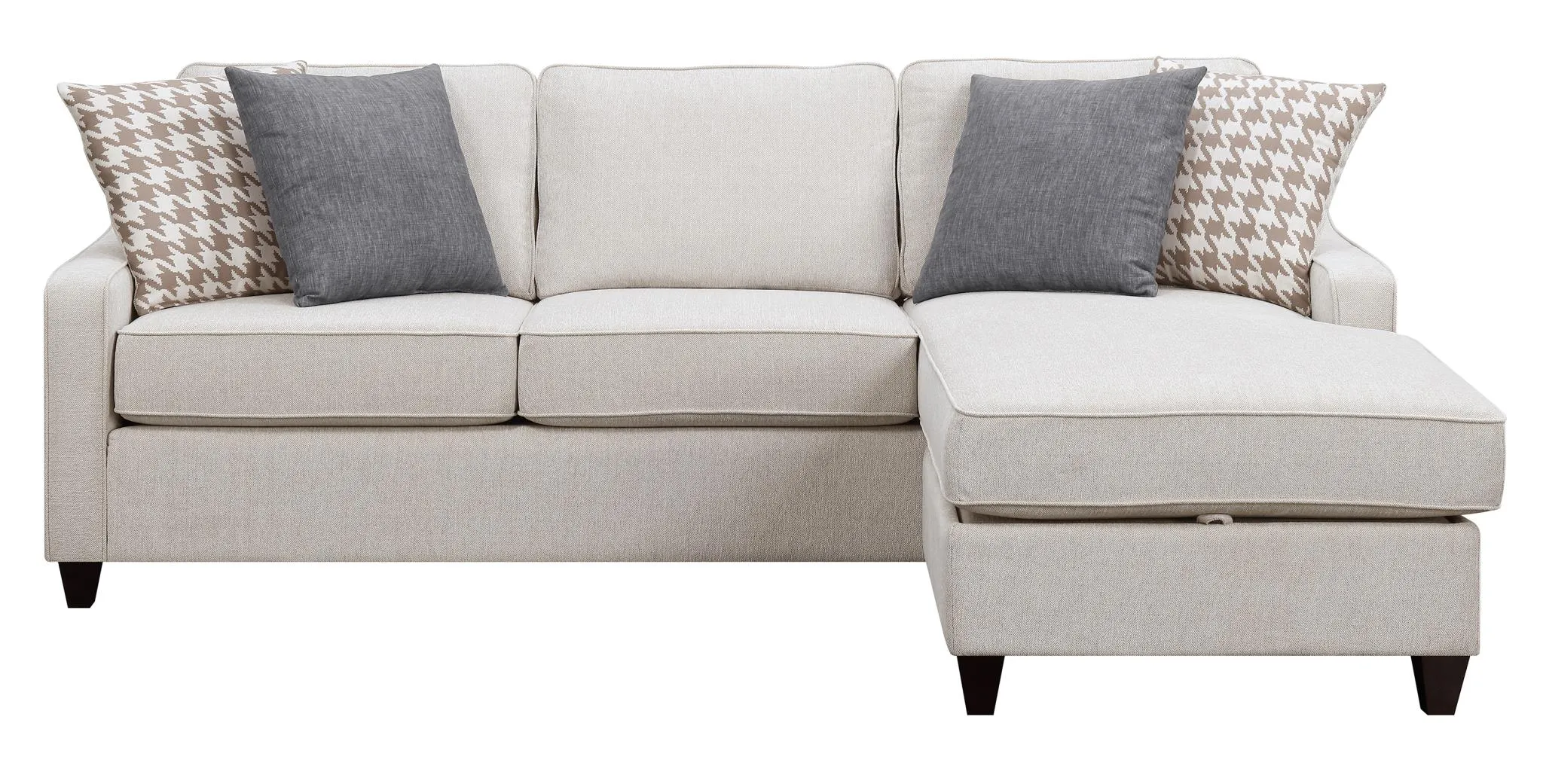 MCLOUGHLIN SECTIONAL CREAM ESPRESSO