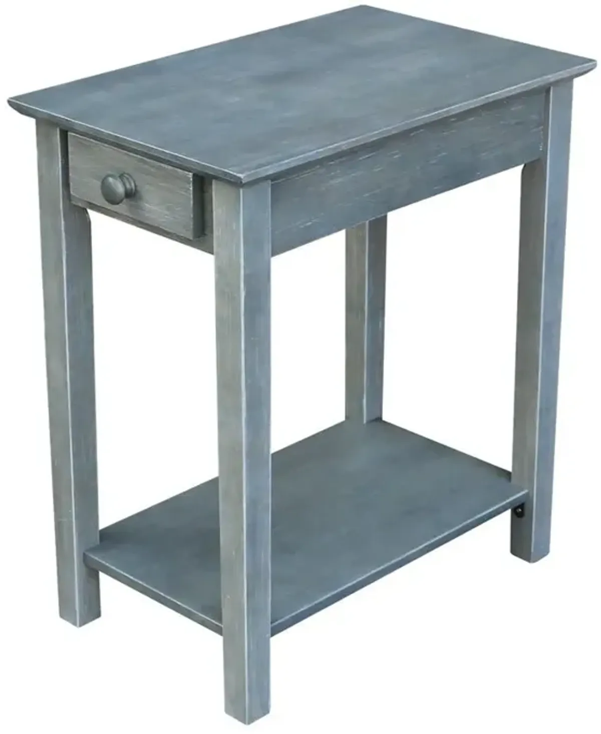 John Thomas Destinations Narrow End Table in Heather Gray