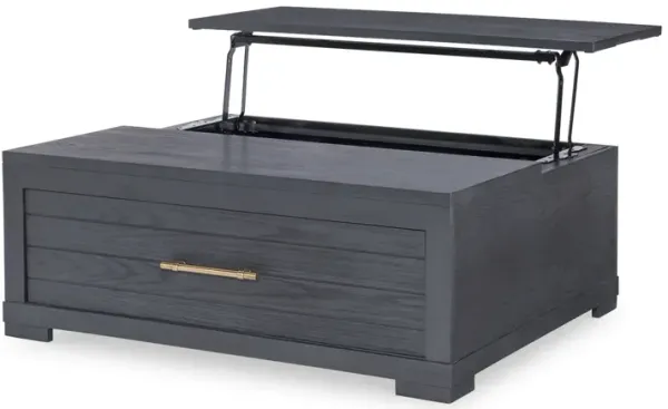 Legacy Classic Lift-Top Cocktail Table Dark Oak Finish Westwood Dark