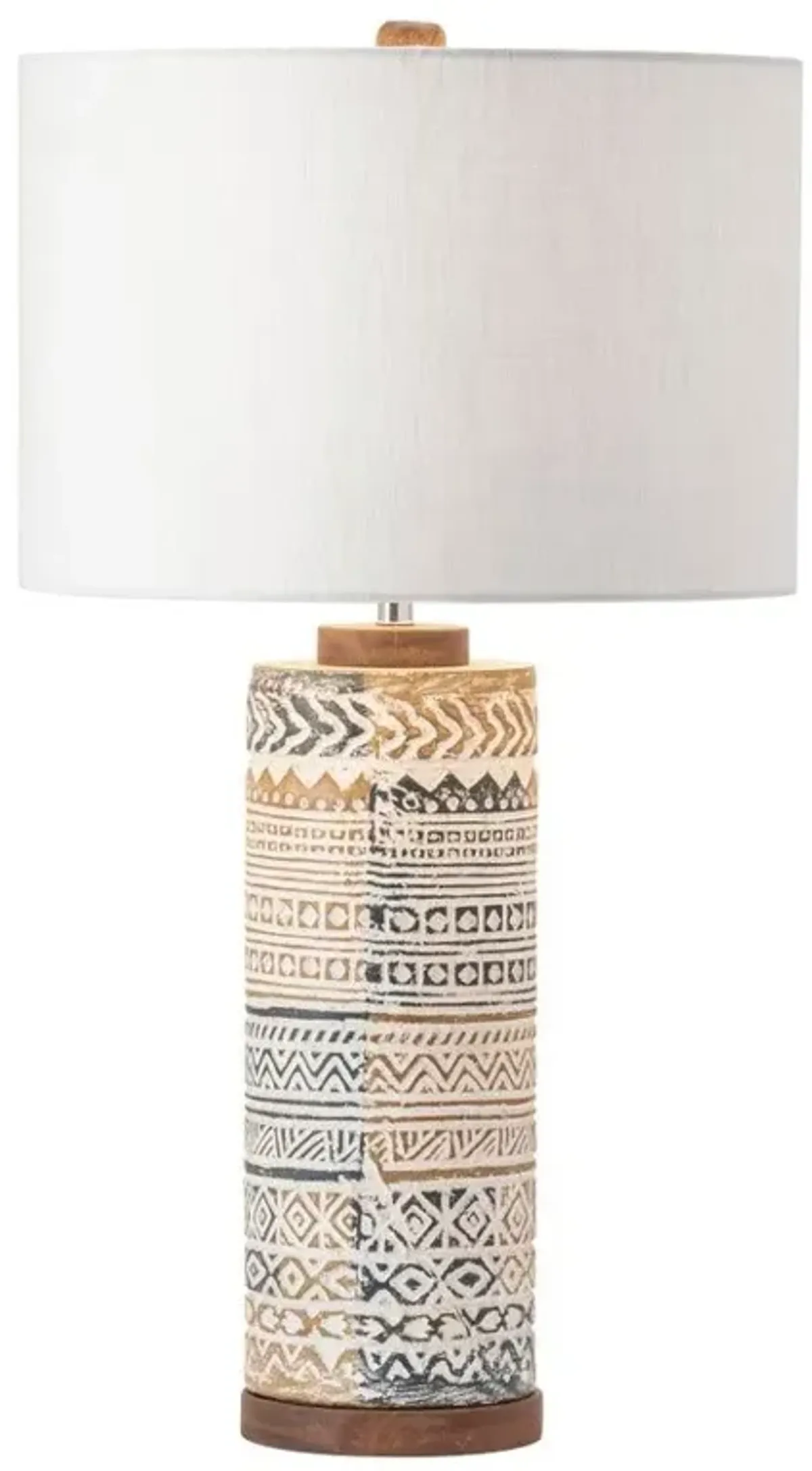 Crestview Taos Beige/Dark Brown Table Lamp