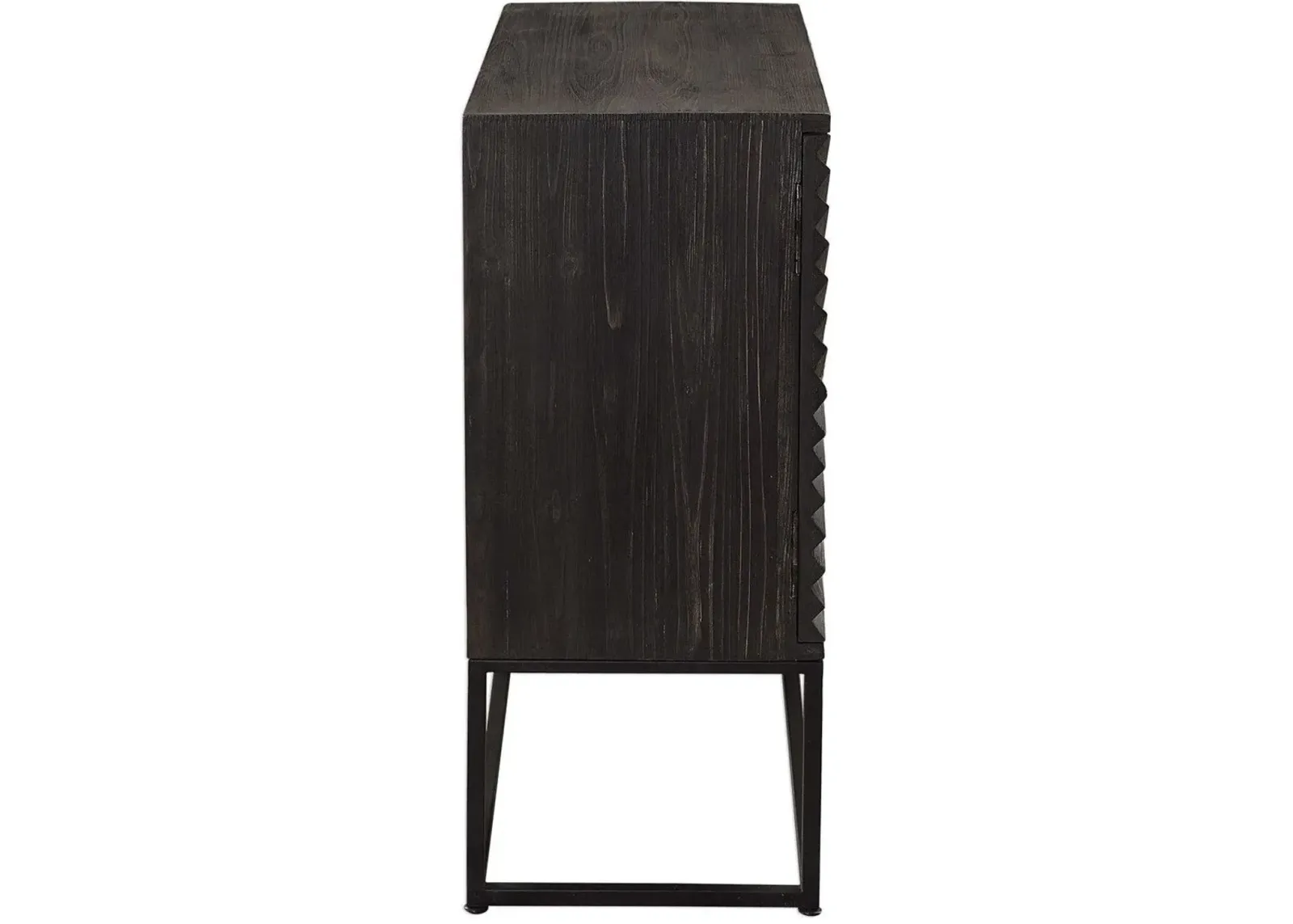 Uttermost Zadie Black Steel Accent Cabinet