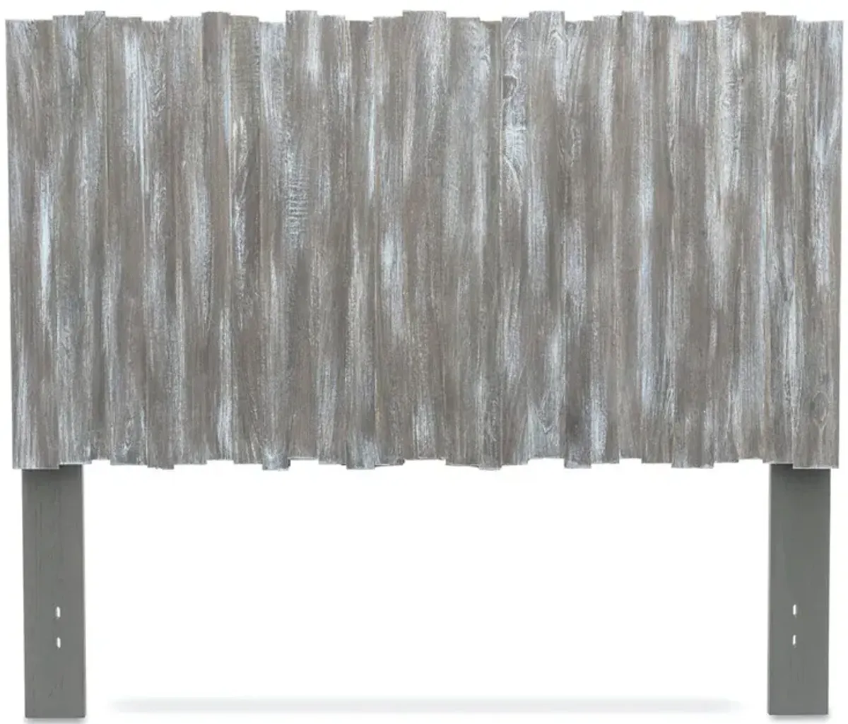 Seawinds Picket Fence Grey Finish Queen Headboard