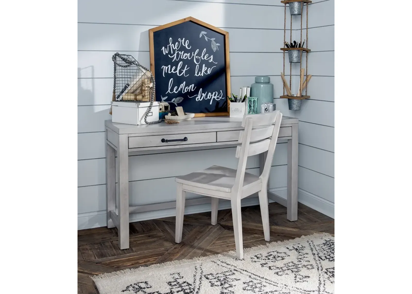 Legacy Classic Kids/Teens Summer Camp Gray White Finish Writing Desk