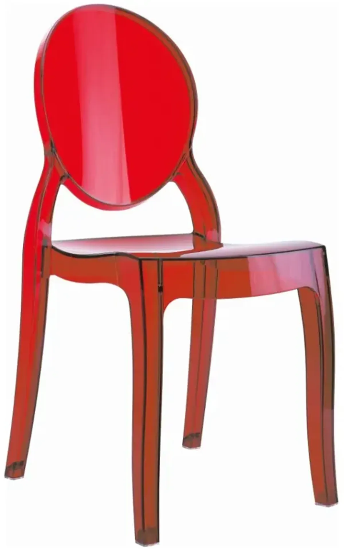 Compamia Kids/Teens Baby Elizabeth Transparent Red Chair