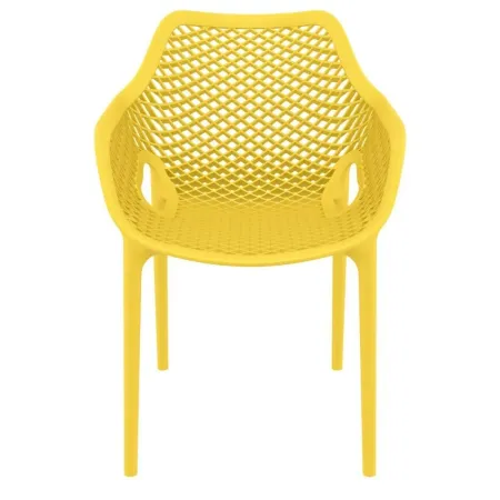 AIR XL OUTDOOR DINING ARM CHAIR YELLOW