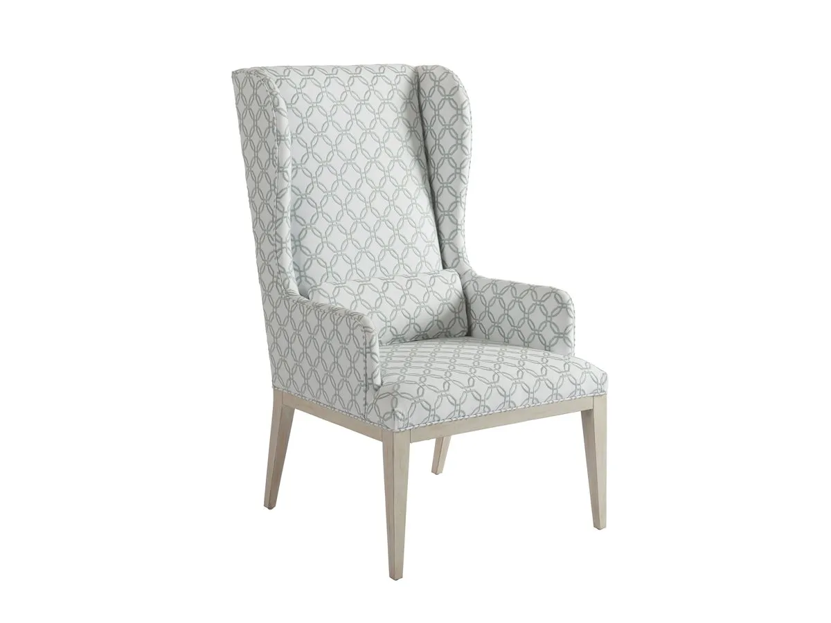 SEACLIFF UPHOLSTERED HOST WING CHAIR NEWPORT