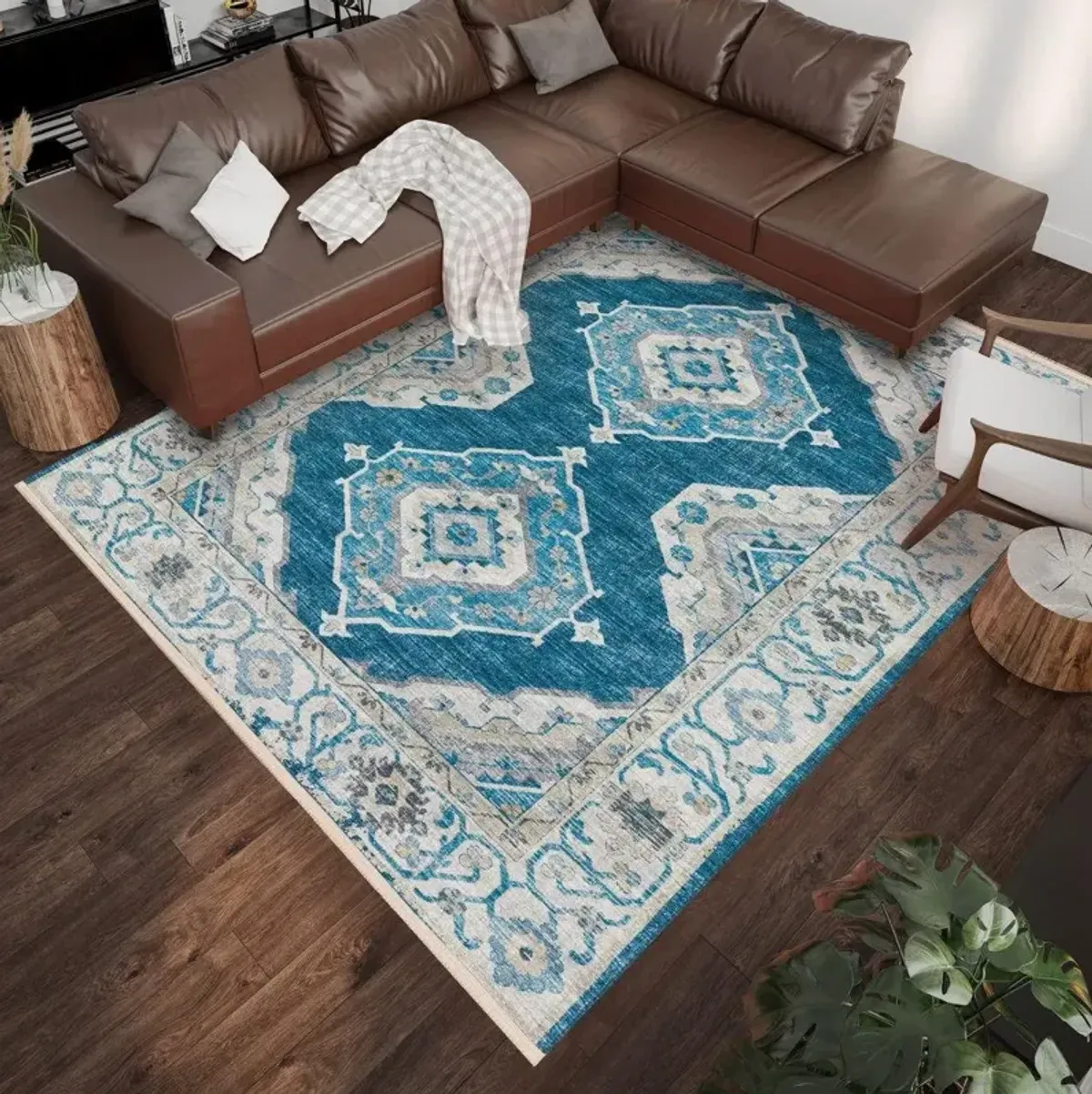 Dalyn Marbella Indigo 5'X8' Area Rug