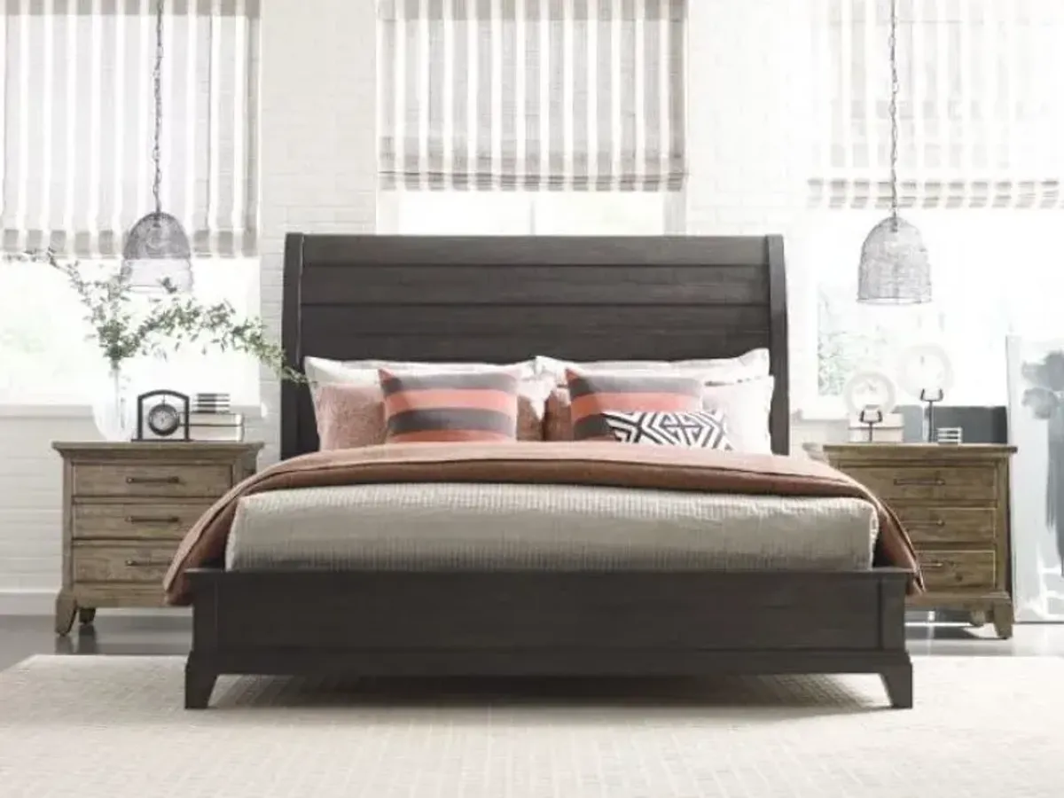 Kincaid King Eastburn Sleigh Complete Bed