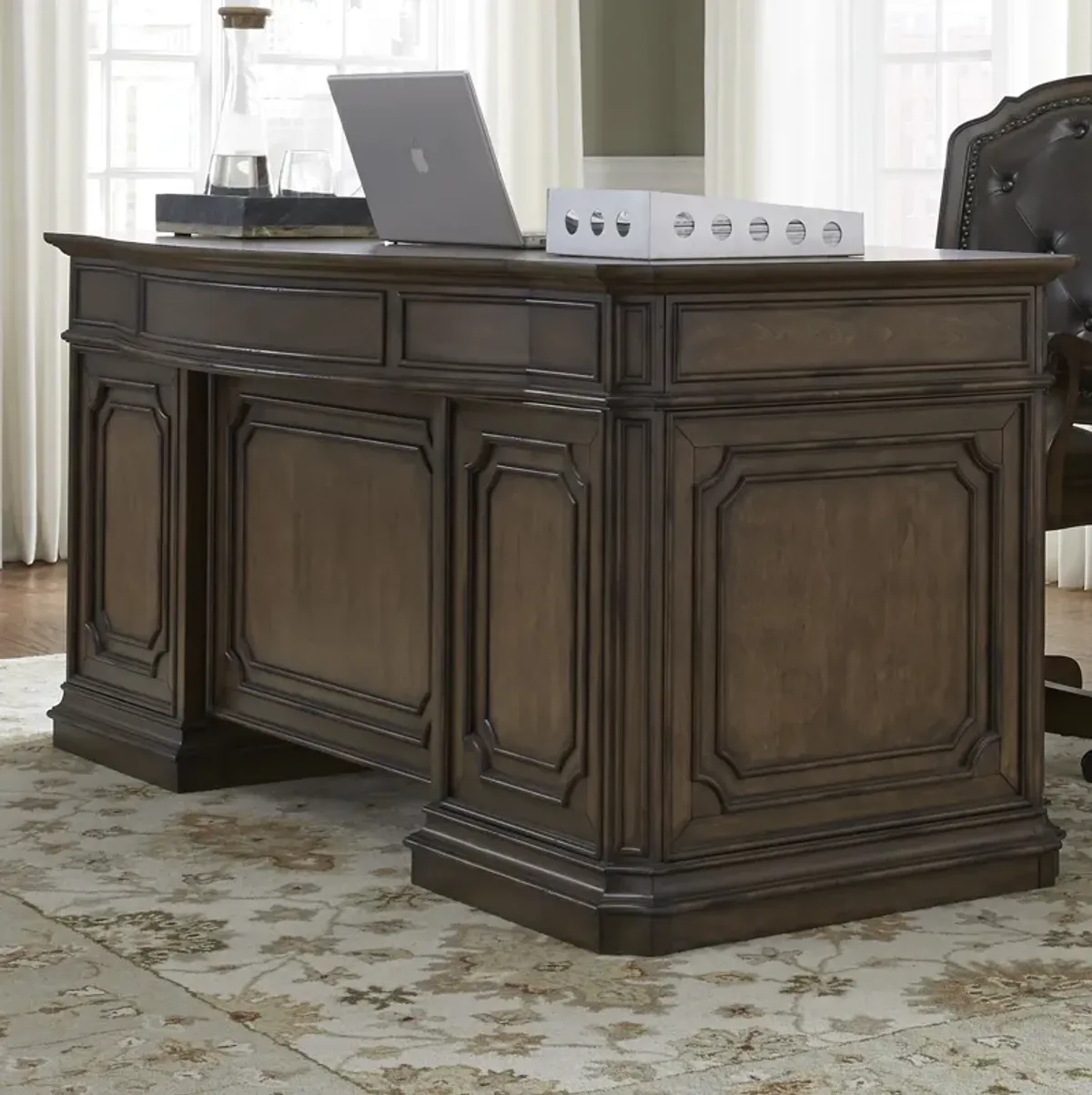 Liberty Furniture Amelia Antique Toffee Junior Executive Desk