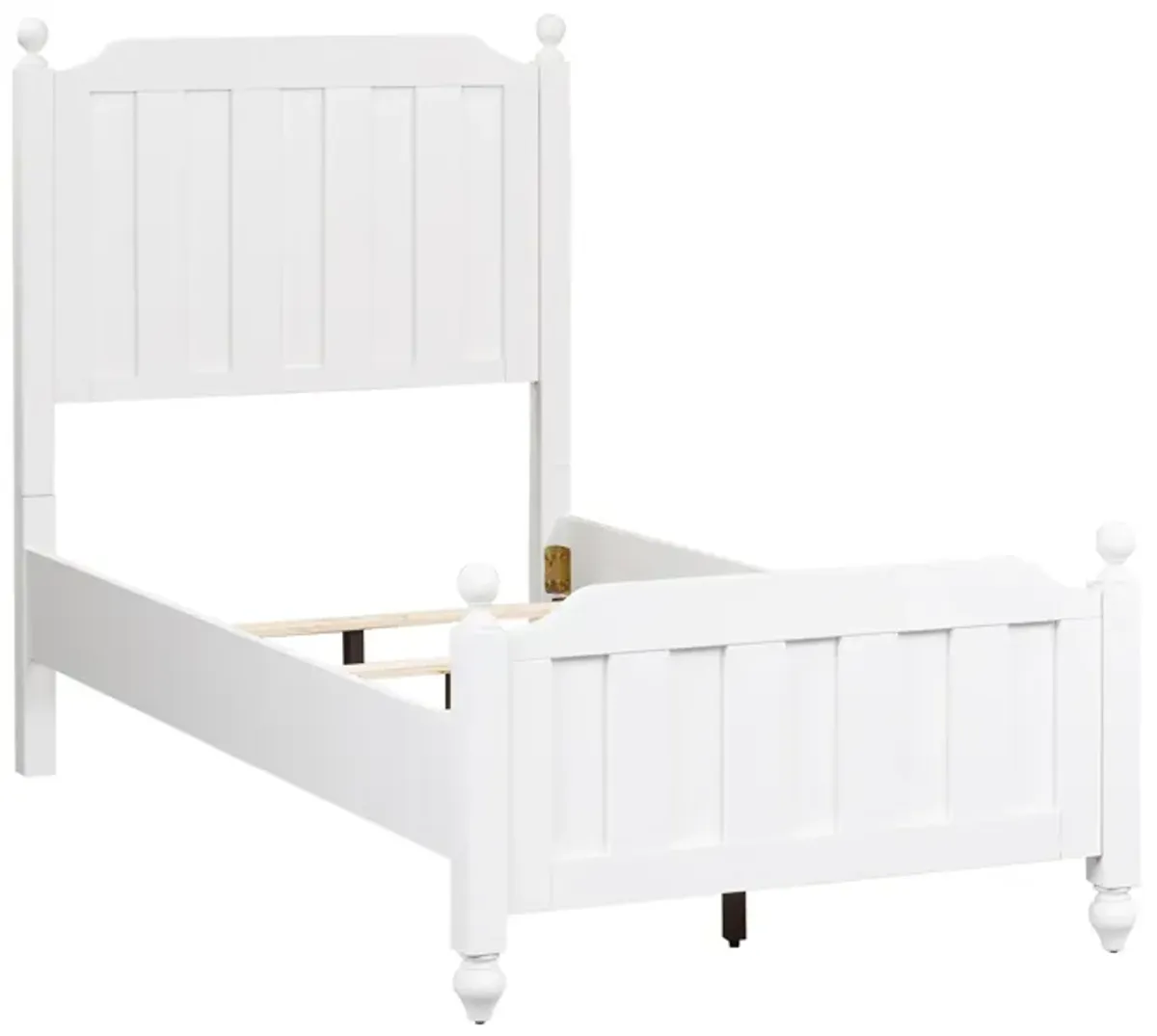 Liberty Furniture Kids/Teens Complete Twin Bedroom Set Panel Bed, Dresser & Mirror White Cottage View