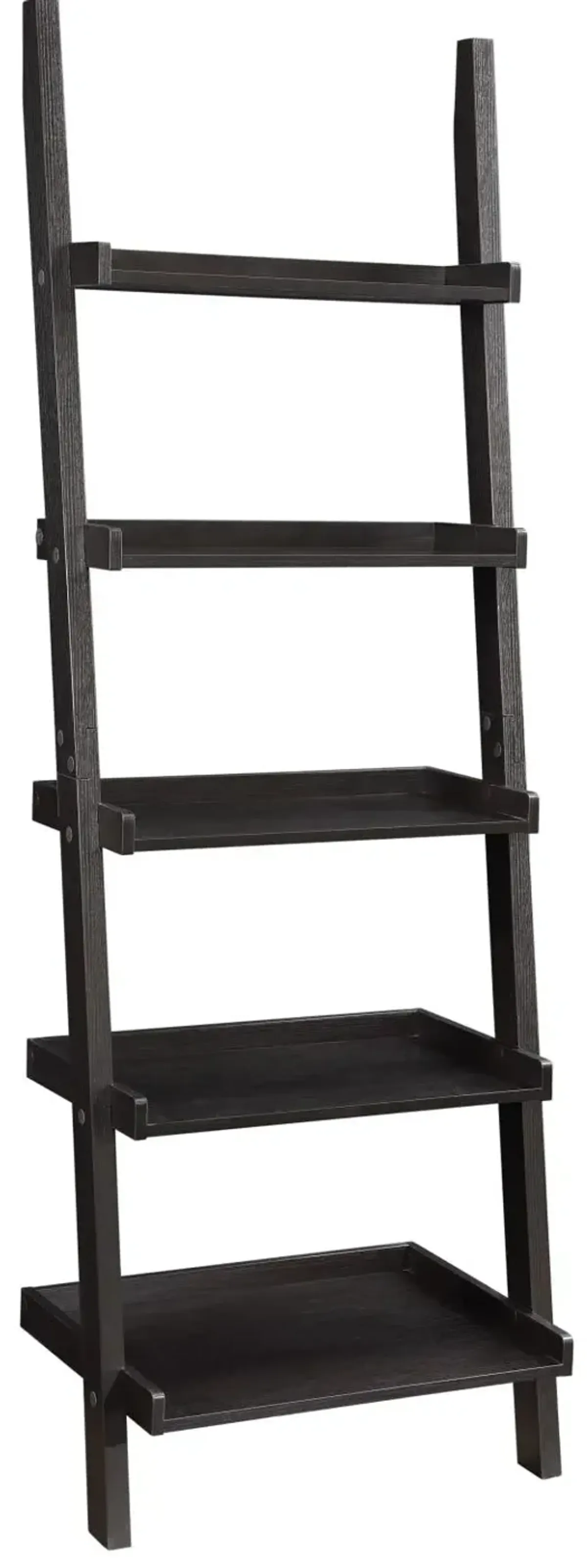 Coaster Colella 72 Inch 5-Shelf Ladder Bookshelf Cappuccino