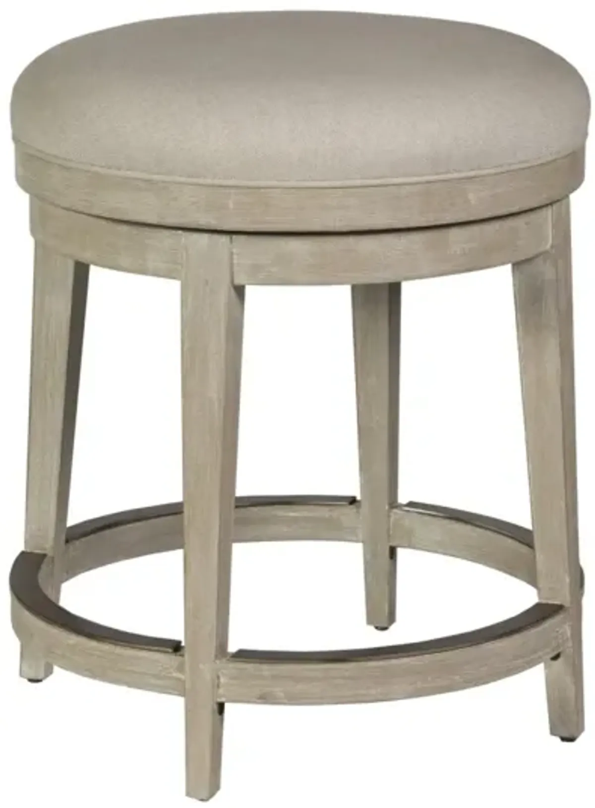 Artistica Home by Lexington Cohesion Program Cecile 24.75 Inch Backless Swivel Wood Counter Stool White Washed