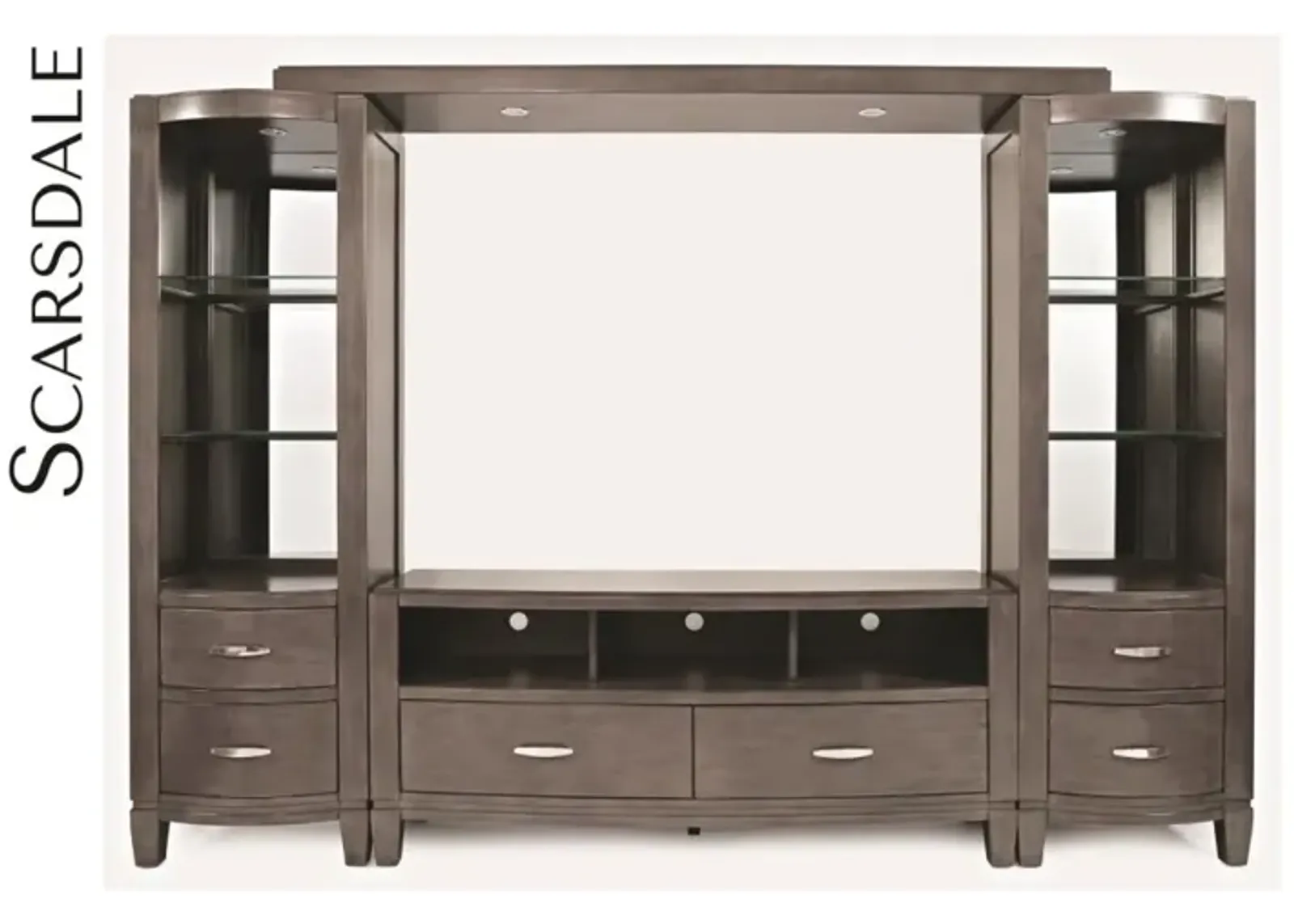 Jofran Scarsdale 70 Inch Media Entertainment TV Stand