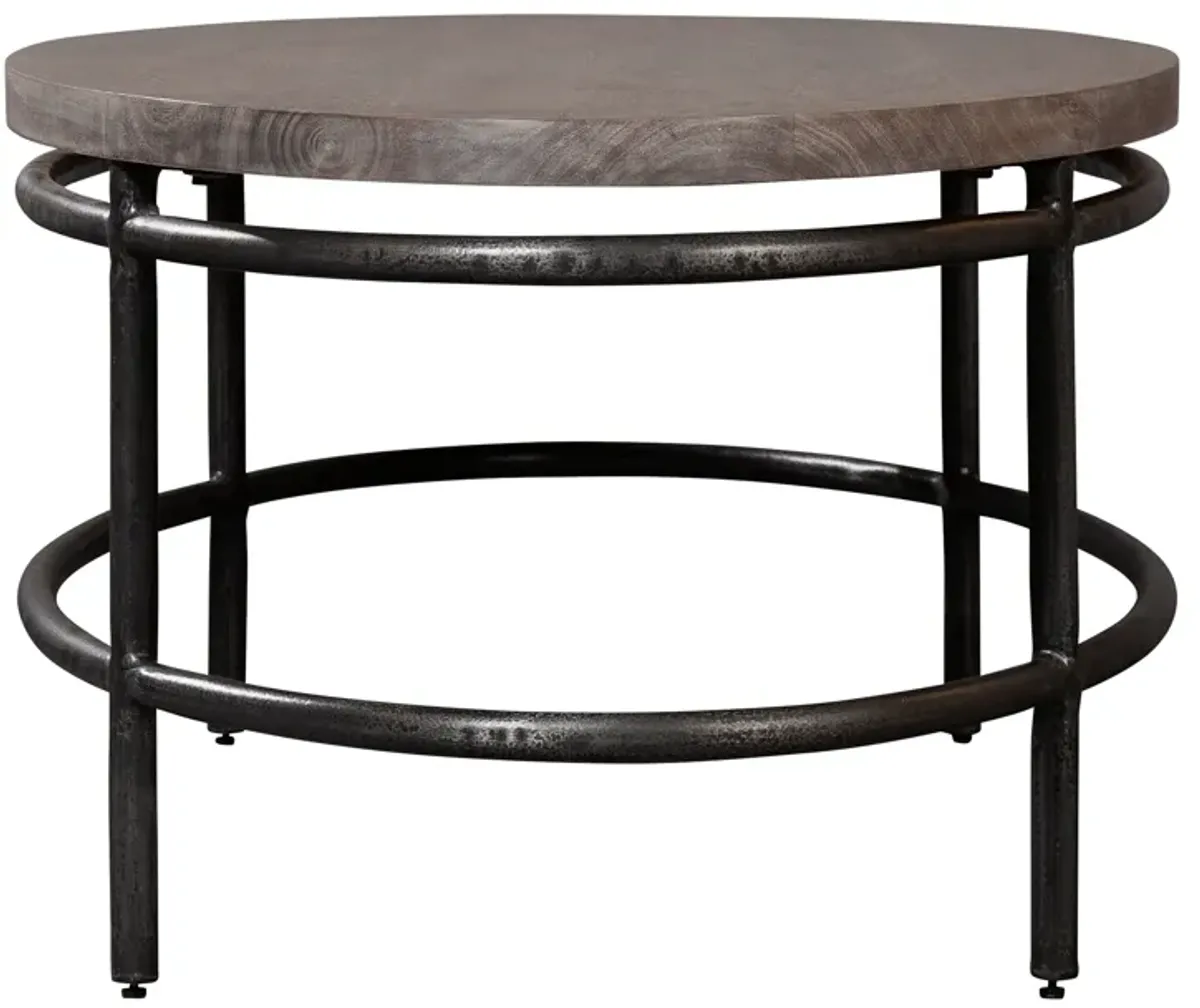 Hekman Oval Coffee Table Solid Mango Slab Top Sedona