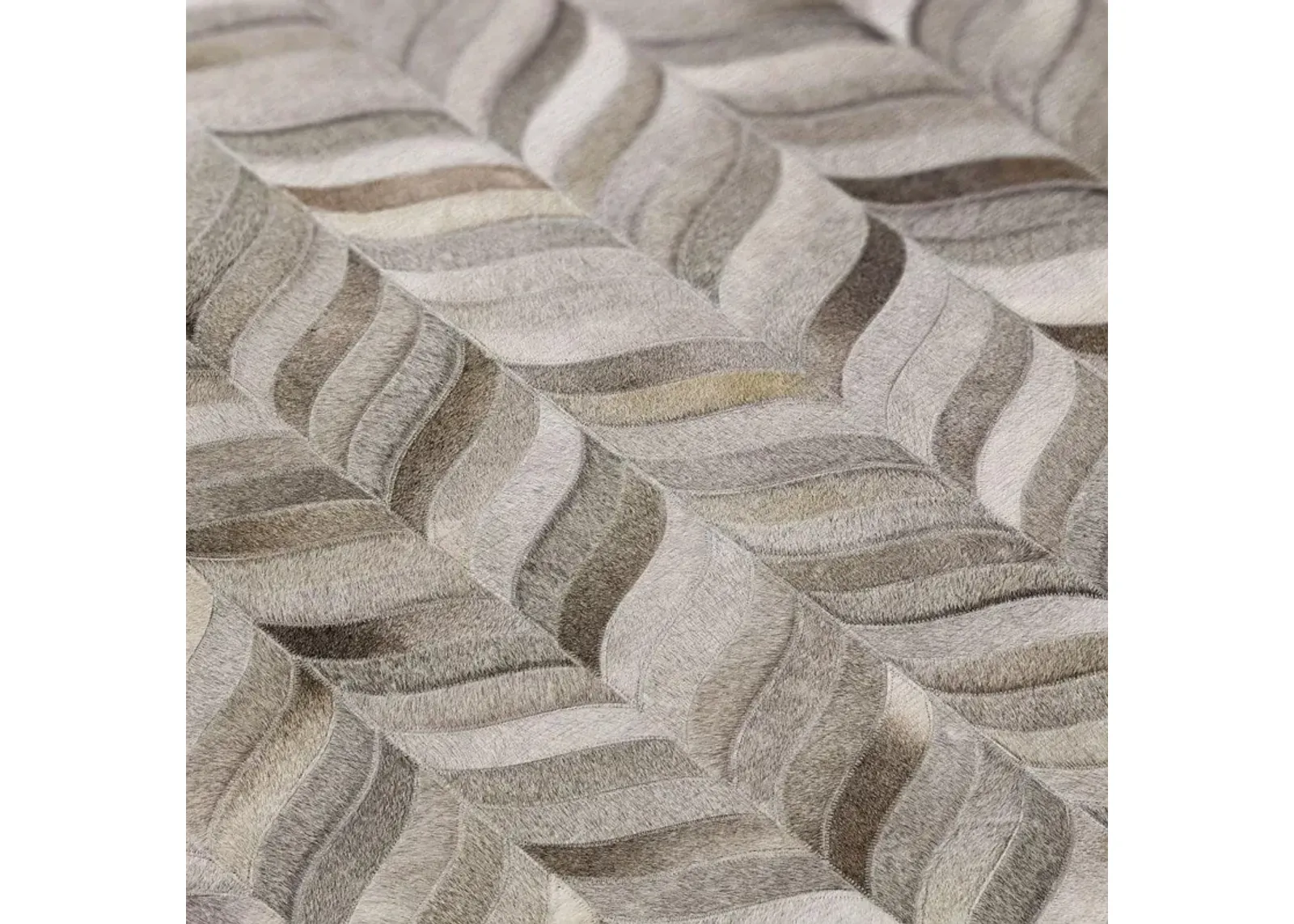 Dalyn Ribbon Wave 5'X8' Area Rug in Light Brown & Gray