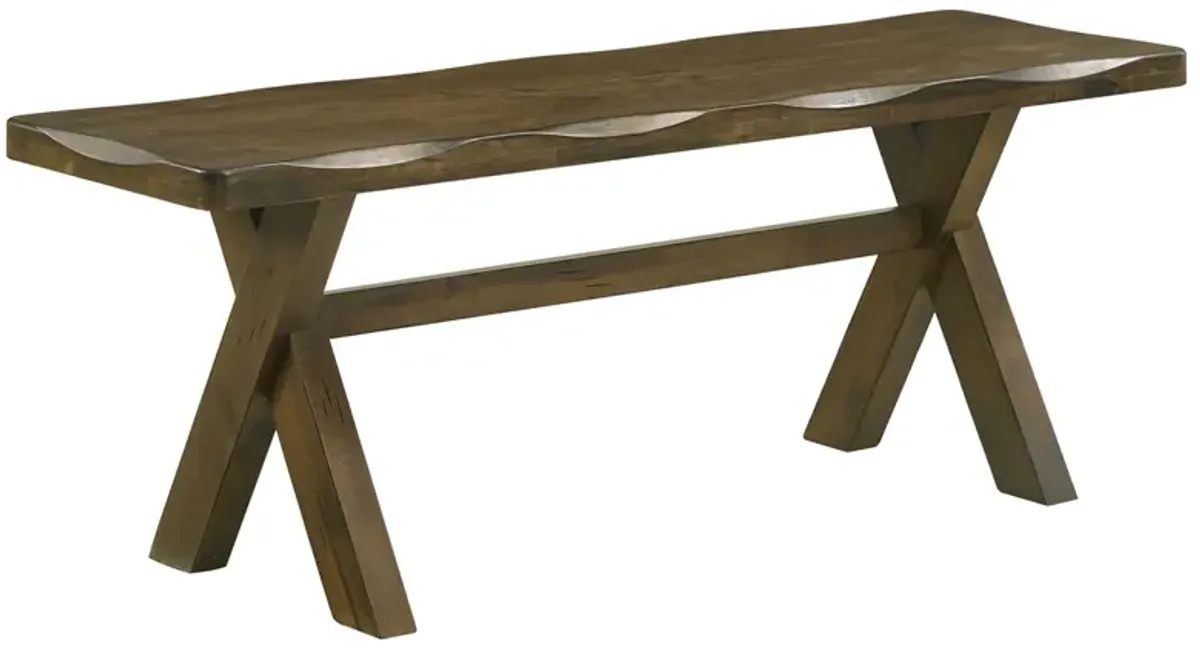 Coaster Alston Wood Dining Bench Knotty Nutmeg