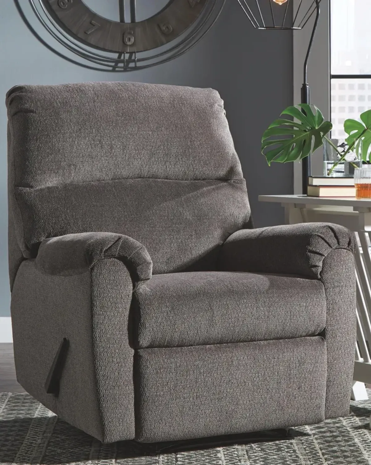 Ashley Nerviano Gray Zero Wall Recliner