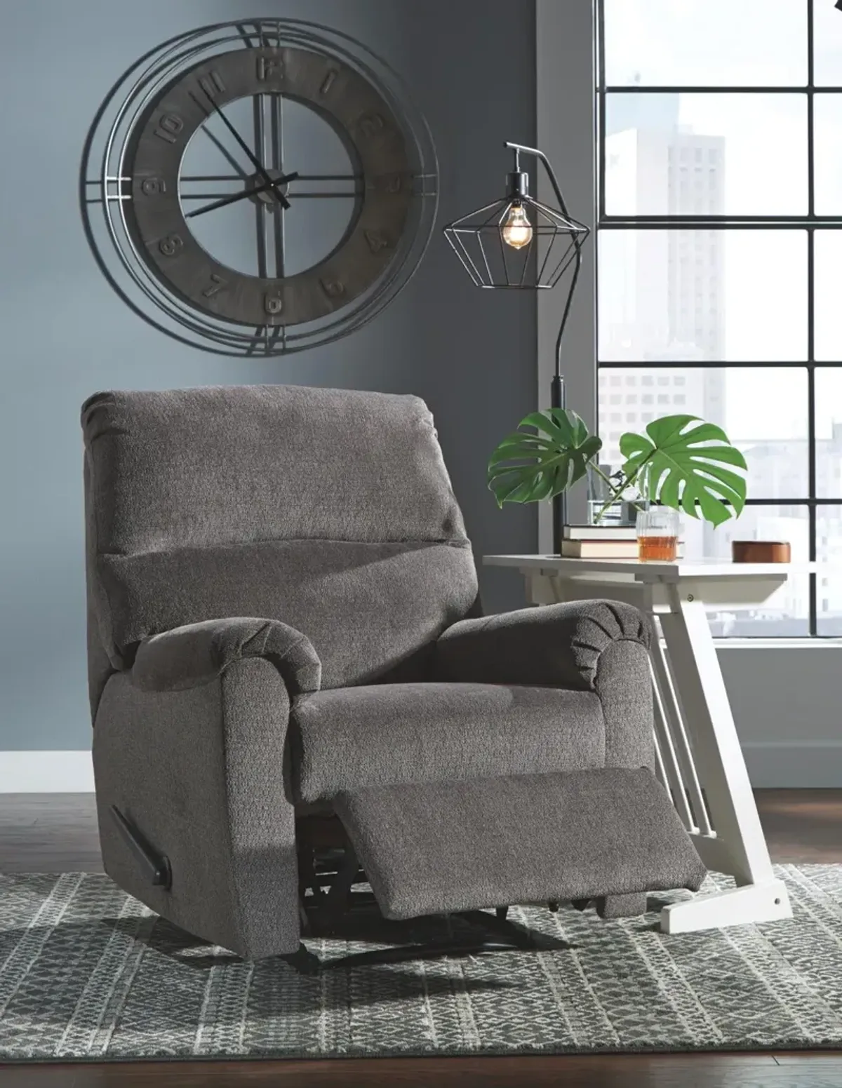 Ashley Nerviano Gray Zero Wall Recliner