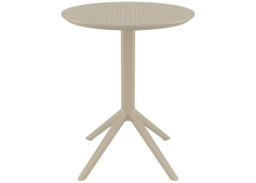 SKY ROUND FOLDING TABLE 24" TAUPE