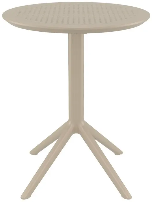 SKY ROUND FOLDING TABLE 24" TAUPE